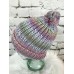 Primark s One Sz Hat Multi Color Striped Knit PomPom Beanie RollUp Cap  eb-29156161